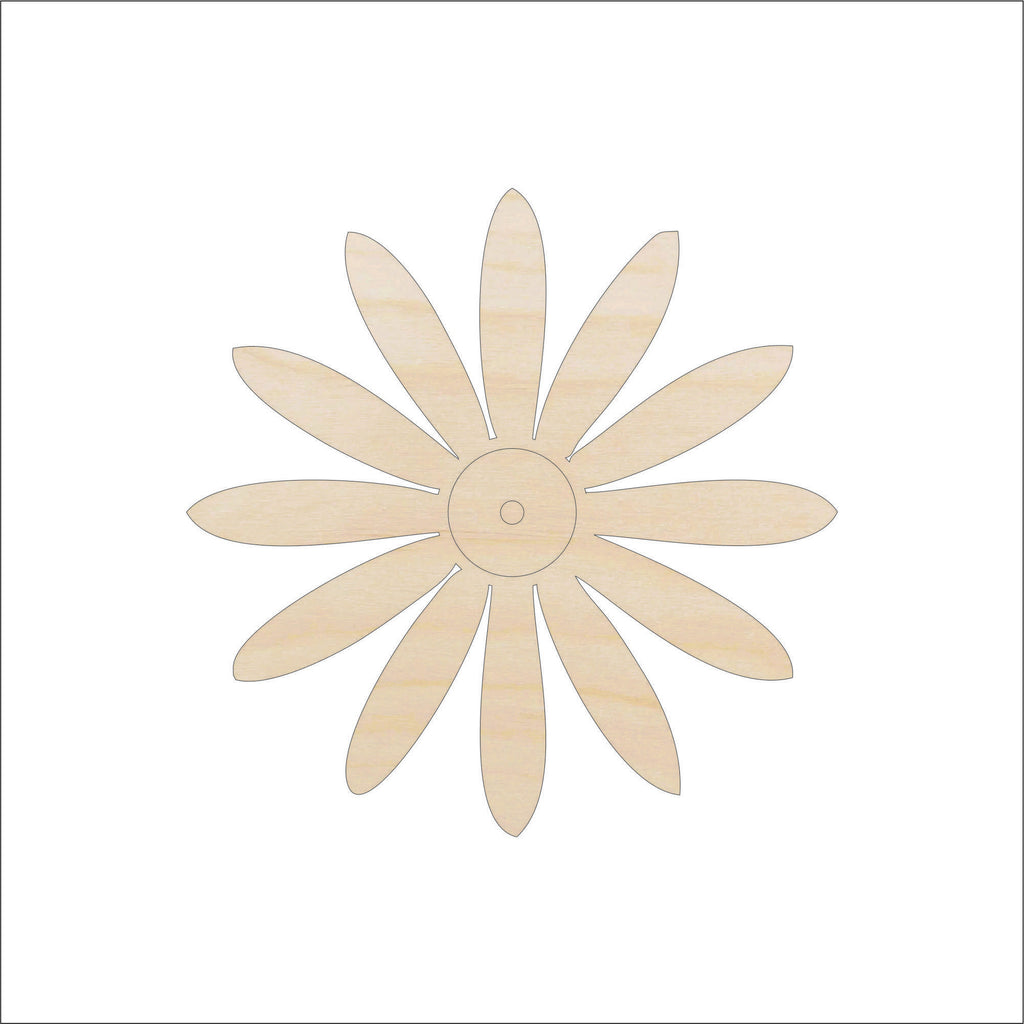 Flower Wood Craft Shape – Laser Cut Baltic Birch Unfinished DIY Wood Art SuppliesFLR120