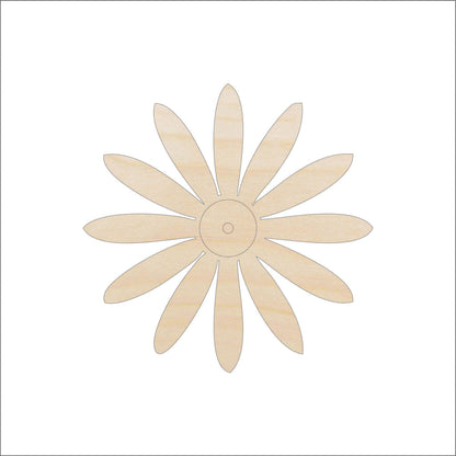 Flower Wood Craft Shape – Laser Cut Baltic Birch Unfinished DIY Wood Art SuppliesFLR120