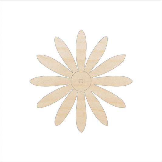 Flower Wood Craft Shape – Laser Cut Baltic Birch Unfinished DIY Wood Art SuppliesFLR120