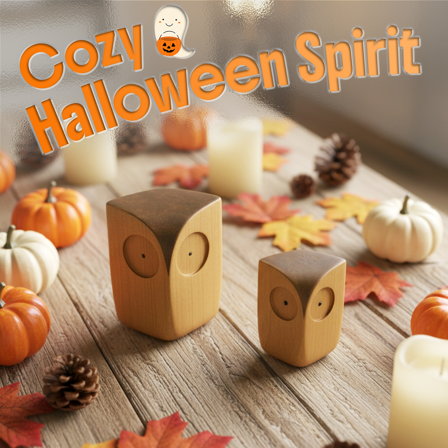 BeeRusty™ - Handmade Owl Wooden Figurine